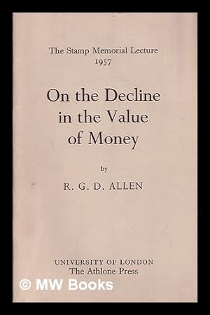 Bild des Verkufers fr On the decline in the value of money / R. G. D. Allen zum Verkauf von MW Books