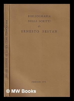 Immagine del venditore per Bibliografia degli scritti di Ernesto Sestan venduto da MW Books