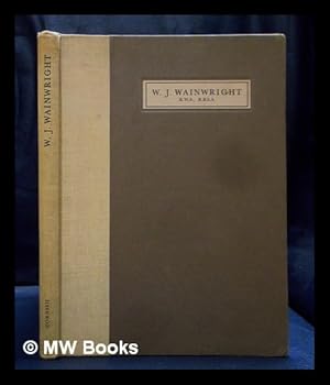 Bild des Verkufers fr W. J. Wainwright, R. W. S., R. B. S. A. : a short account of his life and character, together with addresses given by him on various occasions ; illustrated by examples of his work zum Verkauf von MW Books