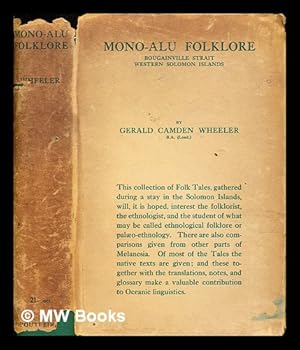 Imagen del vendedor de Mono-Alu folklore : Bougainville Strait, Western Solomon Islands a la venta por MW Books