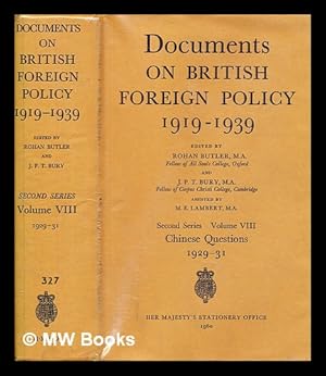 Imagen del vendedor de Documents on British foreign policy, 1919-1939 - Second Series, Volume 8 a la venta por MW Books