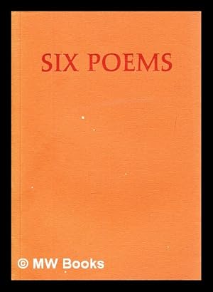 Immagine del venditore per Six poems venduto da MW Books Ltd.