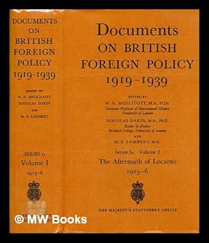 Seller image for Documents on British foreign policy, 1919-1939 - Series 1a, Volume 1 : The Aftermath of Locarno, 1925-6 for sale by MW Books Ltd.