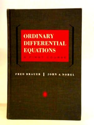 Immagine del venditore per Ordinary Differential Equations: A First Course venduto da World of Rare Books