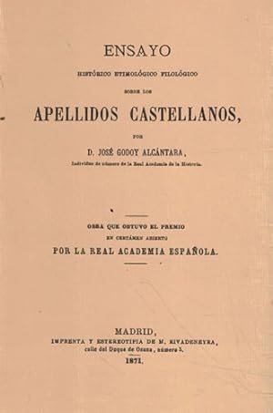 Imagen del vendedor de Apellidos castellanos a la venta por Librera Cajn Desastre