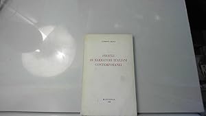 Bild des Verkufers fr Profili di narratori Italiani contemporanei zum Verkauf von JLG_livres anciens et modernes