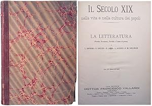 Bild des Verkufers fr Il Secolo XIX nella vita e nella cultura dei popoli. La Letteratura. Poesia, Romanzo, Novelle e Teatro di prosa zum Verkauf von FolignoLibri