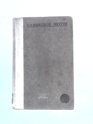 Bild des Verkufers fr Cambridge Notes zum Verkauf von World of Rare Books