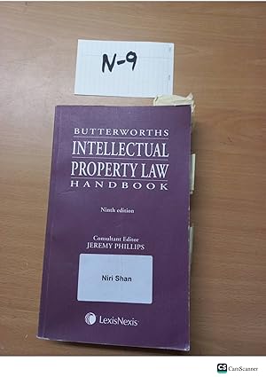 Bild des Verkufers fr Butterworths Intellectual Property Law Handbook 9th edition by Phillips zum Verkauf von UK LAW BOOK SELLERS LTD