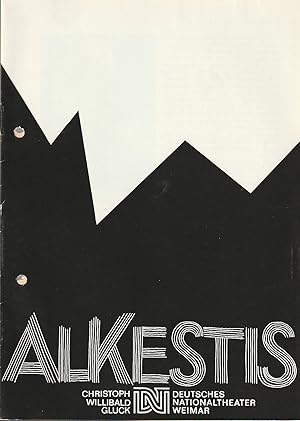 Bild des Verkufers fr Programmheft Christoph Willibald Gluck ALKESTIS Premiere 11. November 1987 Spielzeit 1987 / 88 Heft 5 zum Verkauf von Programmhefte24 Schauspiel und Musiktheater der letzten 150 Jahre