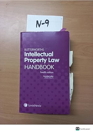 Bild des Verkufers fr Butterworths Intellectual Property Law Handbook 12th edition Consultant editor Phillips zum Verkauf von UK LAW BOOK SELLERS LTD