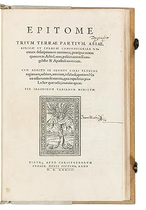 Image du vendeur pour Epitome Trium Terrae Partium, Asiae, Africa et Europae mis en vente par Librairie  Amlie Sourget