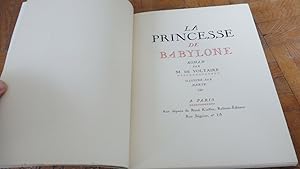 Seller image for La Princesse de Babylone for sale by Hic Sunt Dracones