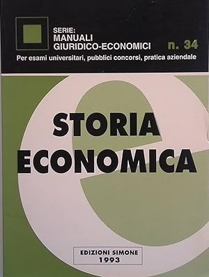 Immagine del venditore per Manuali Giuridico-Economici n.34. Storia economica venduto da FolignoLibri