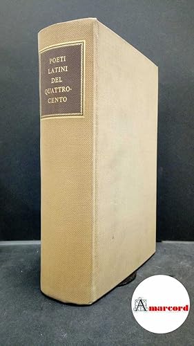 a cura di Francesco Arnaldi, Lucia Gualdo Rosa e Liliana Monti Sabia. Poeti latini del Quattrocento