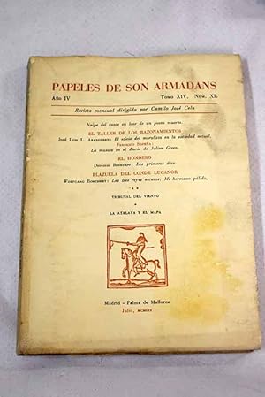 Bild des Verkufers fr Papeles de Son Armadans, ao IV, tomo XIV, n. XL (julio, 1959).:: Naipe del cante en loor de un poeta muerto; El oficio del moralista en la sociedad actual; La msica en el diario de Julien Green; Los primeros das; Los tres reyes oscuros. Mi hermano plido; Introduccin y versin castellana de Los tres reyes oscuros de Wolfgang Borchert; Versin castellana de Mi hermano plido de Wolfgang Borchert; Despedida a Hermen Anglada; Los dos amigos; Conversaciones con Juan Ramn Jimnez de Ricardo Gulln; Ortega y Gasset de Jos Ferrater Mora; Las afueras de Luis Goytisolo; Relojes y relojeros zum Verkauf von Alcan Libros