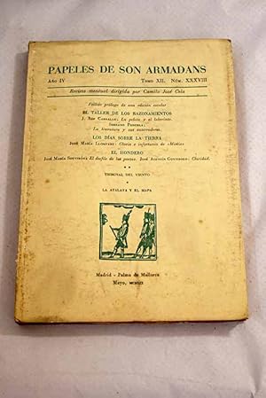 Imagen del vendedor de Papeles de Son Armadans, ao IV, tomo XII [sic], n. XXXVIII (mayo, 1959).:: Fallido prlogo a una edicin escolar; La pelota y el laberinto; La literatura y sus enterradores; Gloria e infortunio de Mirio; El desfile de los poetas; Claridad; Los premios de la Crtica 1958 a la venta por Alcan Libros