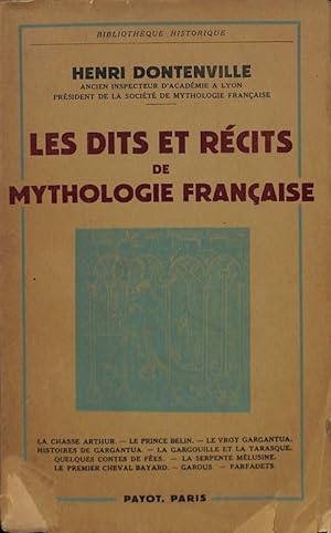 Imagen del vendedor de Les dits et recits de mythologie francaise a la venta por FolignoLibri