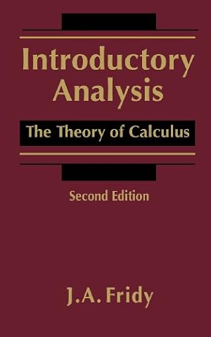 Imagen del vendedor de Introductory Analysis: The Theory of Calculus a la venta por ZBK Books