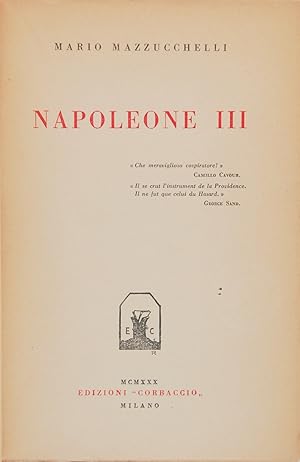 Bild des Verkufers fr Napoleone III zum Verkauf von FABRISLIBRIS