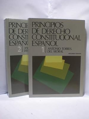 Seller image for Principios de Derecho Constitucional Espaol ( 2 Vols. ) for sale by Librera Antonio Azorn