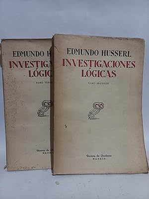 Imagen del vendedor de Investigaciones Lgicas - Primera edicin en espaol Tomo II y III a la venta por Libros de Ultramar Alicante