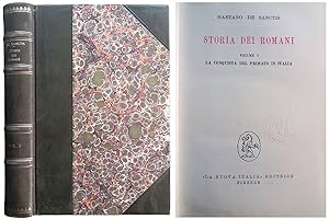 Immagine del venditore per Storia dei romani. Volume I La conquista del primato in Italia venduto da FolignoLibri