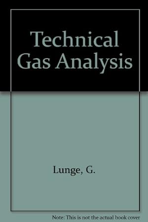 Image du vendeur pour Technical Gas Analysis mis en vente par WeBuyBooks