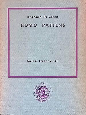 Immagine del venditore per Homo patiens. Supplemento al N. 19-20 di venduto da FolignoLibri
