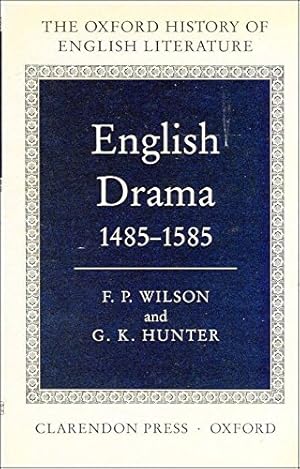 Imagen del vendedor de The English Drama, 1485-1585: V (Oxford History of English Literature) a la venta por WeBuyBooks