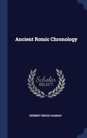 Bild des Verkufers fr Ancient Romic Chronology zum Verkauf von moluna