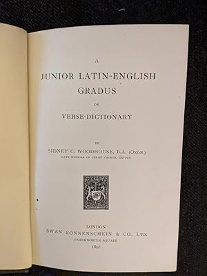 junior latin - english gradus verse - dictionary