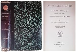 Immagine del venditore per Letterature straniere. Manuale operativo corredato di esempi con speciale riguardo alle genti ariane venduto da FolignoLibri