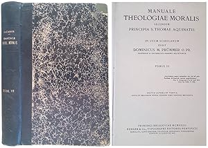 Seller image for Manuale Theologiae Moralis secundum Principia S. Thomae Aquinatis. Tomus III for sale by FolignoLibri