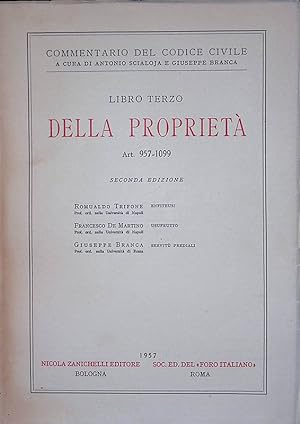 Image du vendeur pour Commentario del Codice Civile. Della Propriet Art. 957-1099 mis en vente par FolignoLibri