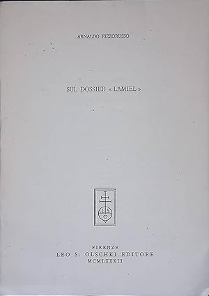 Seller image for Sul dossier Lamiel for sale by FolignoLibri