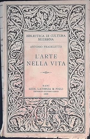 Seller image for L'arte nella vita for sale by FolignoLibri