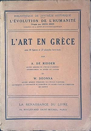 Imagen del vendedor de L'art en Grece a la venta por FolignoLibri