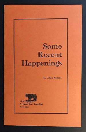 Seller image for Some Recent Happenings (Great Bear Pamphlet No. 7) for sale by Philip Smith, Bookseller