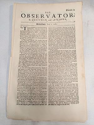 The Observator [14 original issues, 1681-1686, incomplete]