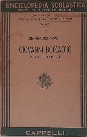 Bild des Verkufers fr Giovanni Boccaccio vita e opere zum Verkauf von FolignoLibri