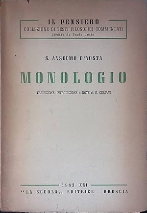 Imagen del vendedor de Monologio a la venta por FolignoLibri