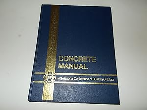 Bild des Verkufers fr Concrete Manual zum Verkauf von Paradise Found Books