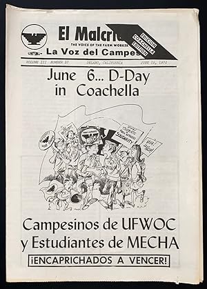 El Malcriado: The voice of the farmworker. Vol. 3, no. 27 (June 15, 1970). Coachella edition