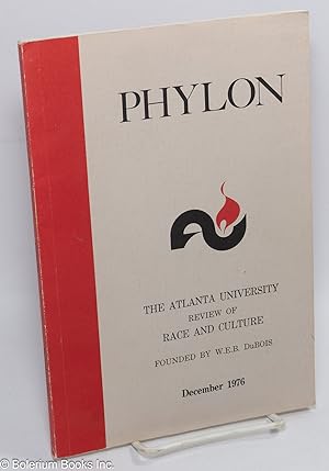 Bild des Verkufers fr Phylon: The Atlanta University review of race and culture; vol. 37, #4: December 1976 zum Verkauf von Bolerium Books Inc.