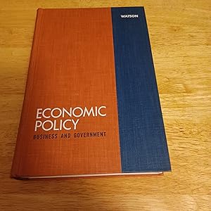 Image du vendeur pour Economic Policy Business and Government mis en vente par Whitehorse Books