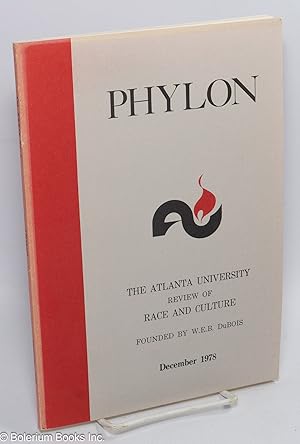 Seller image for Phylon: The Atlanta University review of race and culture; vol. 39, #4: December 1978 for sale by Bolerium Books Inc.