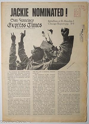 Seller image for San Francisco Express Times, vol. 1, #32, August 28, 1968: Jackie Nominated! Rebellion at Ft.Hood. Chicago Report for sale by Bolerium Books Inc.