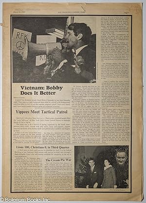 Image du vendeur pour San Francisco Express Times, vol. 1, #10, March 28, 1968: Castro on Culture/Bobby Does It Better mis en vente par Bolerium Books Inc.