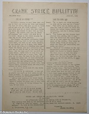 Crane Strike Bulletin; no. 1 (August 17, 1936)